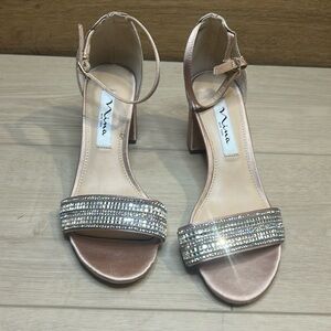 Nina Pink sparkle heels